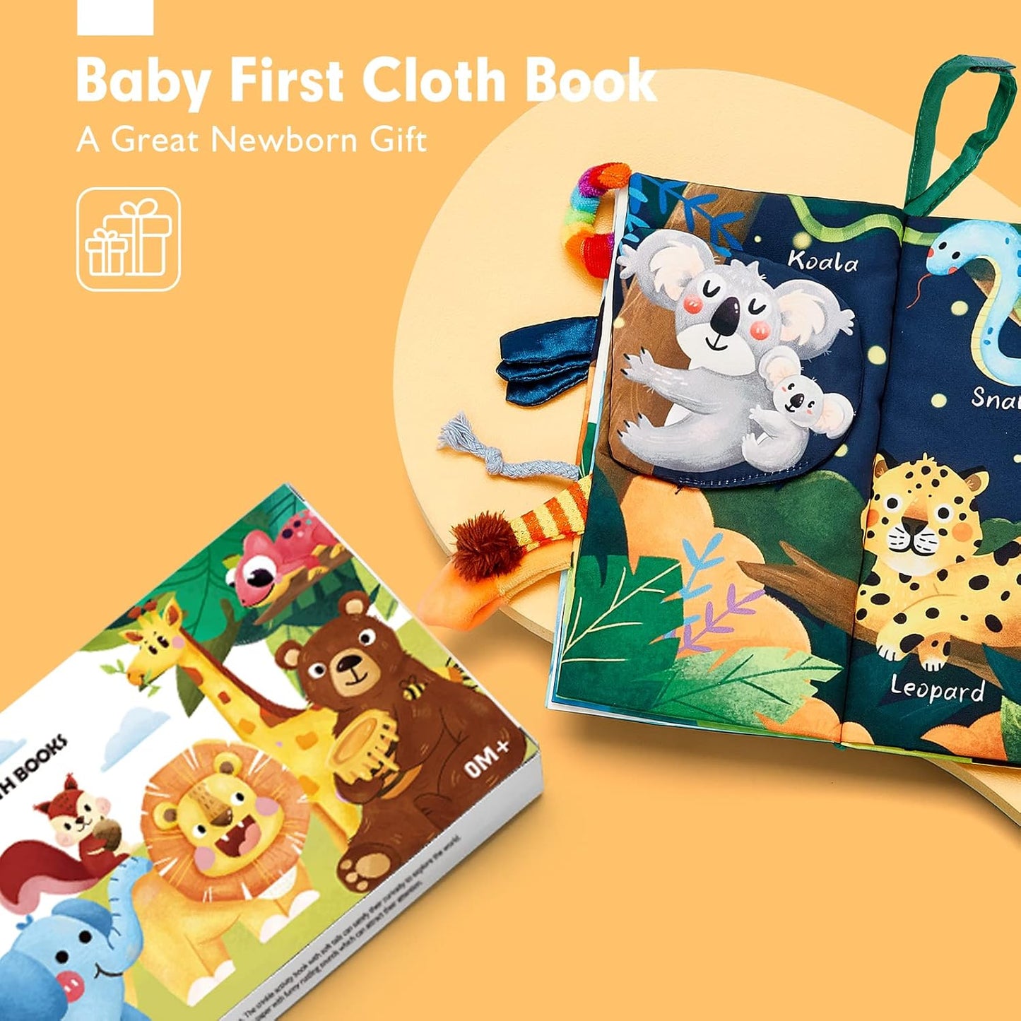 SensiTale™ – Montessori Voelboek met Hoog Contrast – Sensorisch Babyboekje