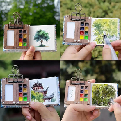 PocketPalette™ – Jouw artistieke reisgenoot – Mini mobiele verfset