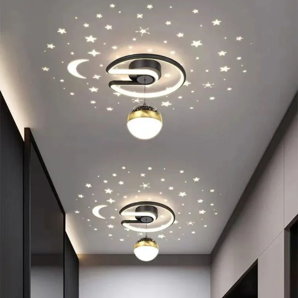 SterrenRust™ – Plafondlamp met Sterrenhemelprojectie – Rustgevende Kinderkamer Verlichting