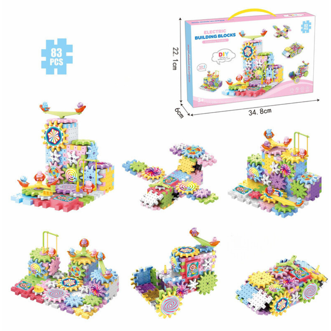 Spin&Build™ - Roterende Montessori Bouwset - Creatief bouw speelgoed