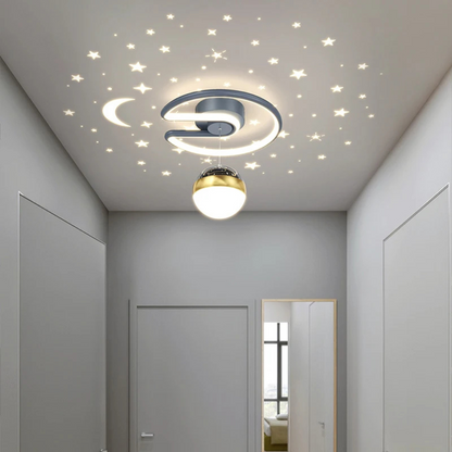 SterrenRust™ – Plafondlamp met Sterrenhemelprojectie – Rustgevende Kinderkamer Verlichting
