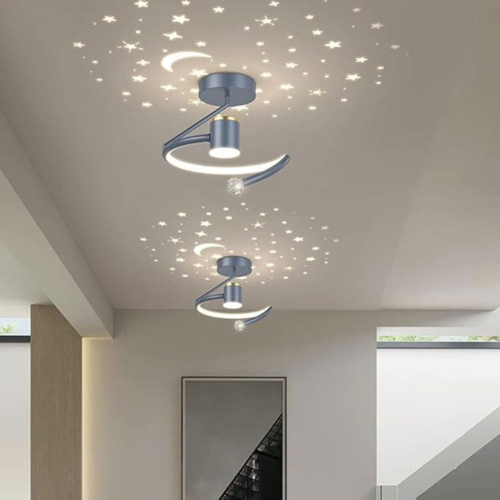 SterrenRust™ – Plafondlamp met Sterrenhemelprojectie – Rustgevende Kinderkamer Verlichting