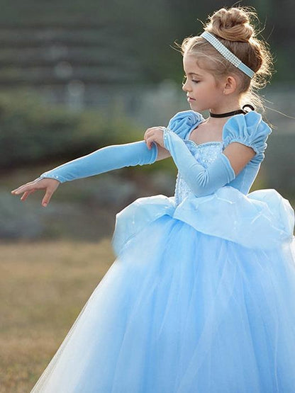 GlimmerElla™ – Zachte Sprookjesjurk met Stretch – Meisjes Prinses Jurk