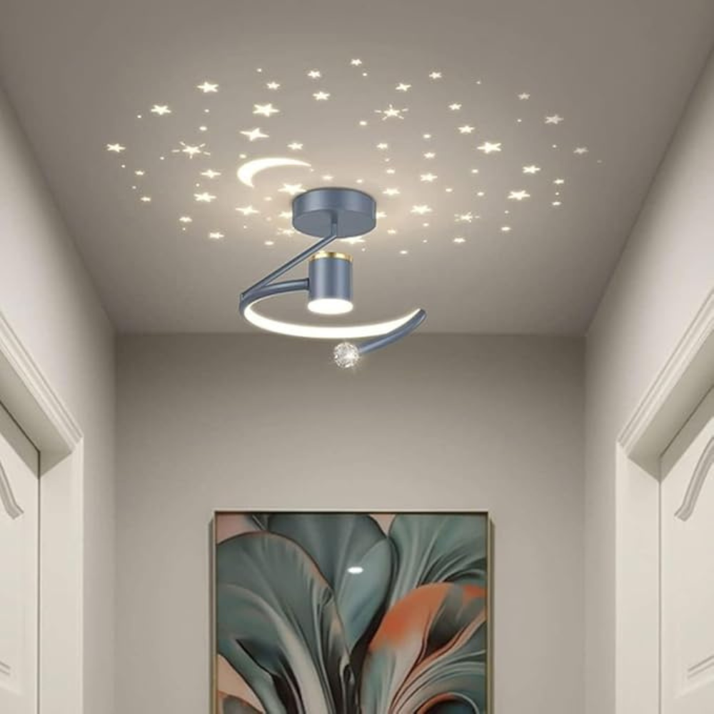 SterrenRust™ – Plafondlamp met Sterrenhemelprojectie – Rustgevende Kinderkamer Verlichting