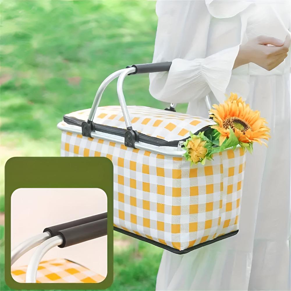 CheckNest™ – Opvouwbare Picknickmand – Geïsoleerde Outdoor Mand