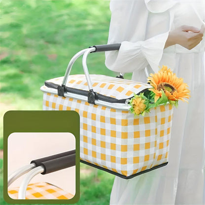 CheckNest™ – Opvouwbare Picknickmand – Geïsoleerde Outdoor Mand