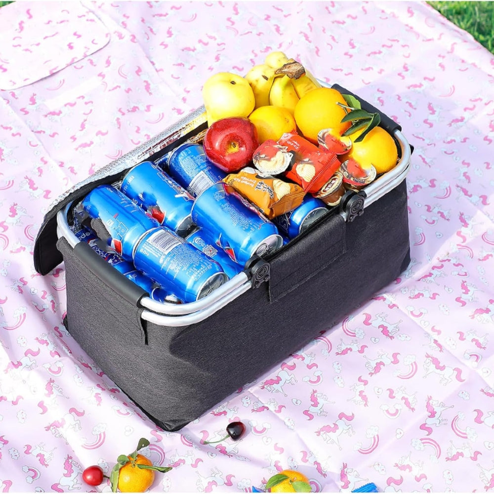 PackNest™ – Opvouwbare Lekvrije Picknickmand – Geïsoleerde Outdoor Tas