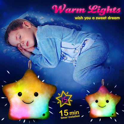 StarSnuggle™ – Lichtgevend LED Sterkussen – Magisch Nachtlamp Knuffelkussen