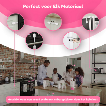 CabinGuard™ – Onzichtbare Kindveilige Kast- & Ladesloten – Kastsloten Veiligheid Set