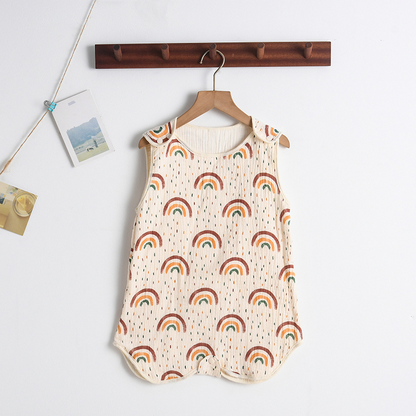 SleepBloom™ – Luchtige Musselin Zomerslaapzak – Baby Slaapcomfort Set