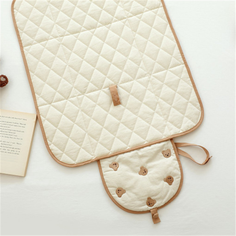 BearFold™ – Opvouwbare Baby Verschoonmat – Praktische Berenmotief Onderlegger