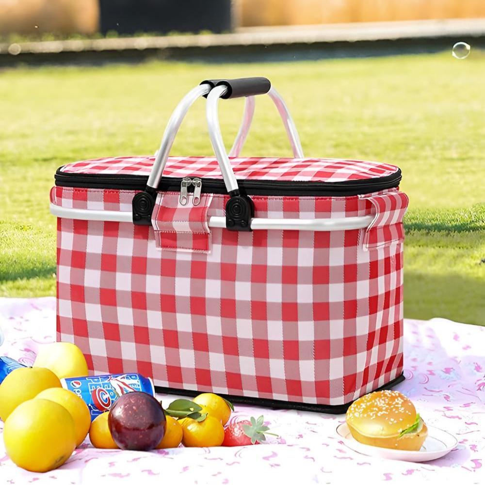 CheckNest™ – Opvouwbare Picknickmand – Geïsoleerde Outdoor Mand