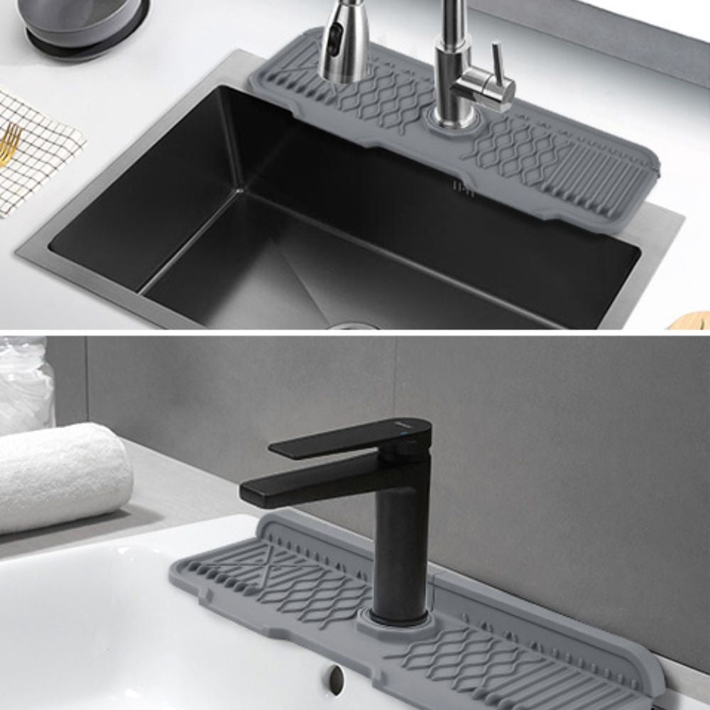 Aeris Gootsteenmat - Rubber, Waterafvoer met 5° Helling 3