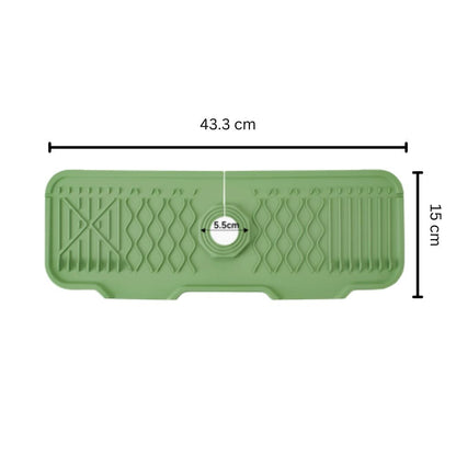 Aeris Gootsteenmat - Rubber, Waterafvoer met 5° Helling 6