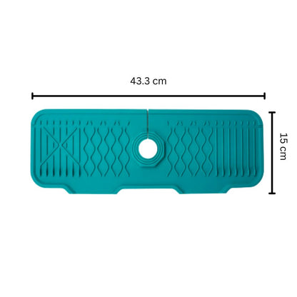 Aeris Gootsteenmat - Rubber, Waterafvoer met 5° Helling 7