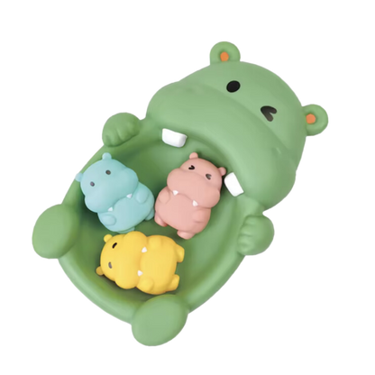 AquaOtter™ – Familie Badset in Zacht Silicone – Drijvend Speelgoed voor Baby’s