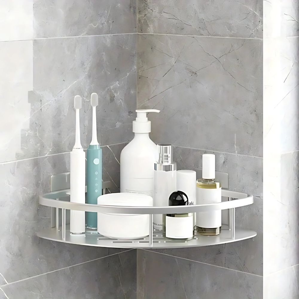 AlumaCurveShelf™ – Roestvrije Aluminium Doucheplank – Zelfklevende Wand Organizer