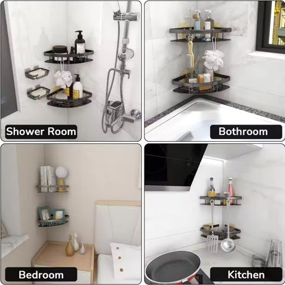 AlumaCurveShelf™ – Roestvrije Aluminium Doucheplank – Zelfklevende Wand Organizer