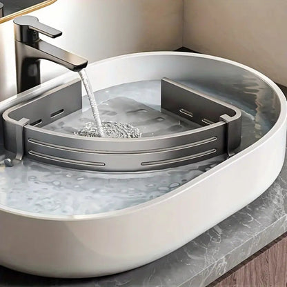 CornerAlumaRack™ – Zelfklevend Hoek Douche Rek – Roestbestendige Badkamer Organizer