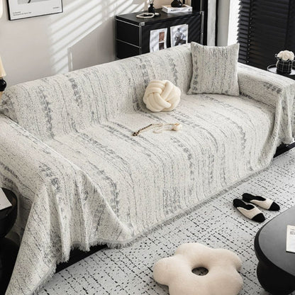 Amandel Crest Bankhoes - Luxe Chenille, Comfortabel en Stijlvol 8