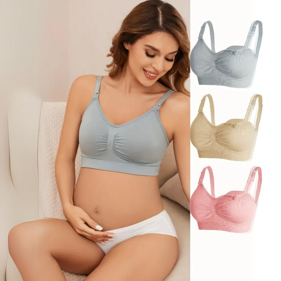 MilkEase™ – Naadloze Voedingsbeha 3-Pack – Comfort voor Moeders