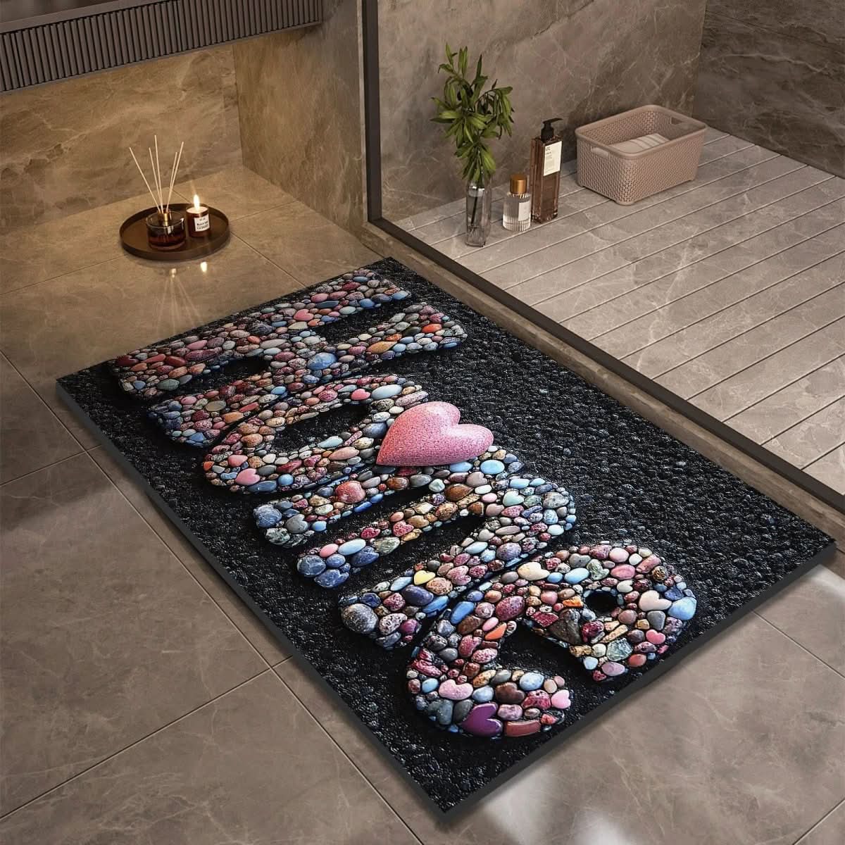 AquaSafe Badmat - Antislip Diatomeeënaarde, Sneldrogend Design 10