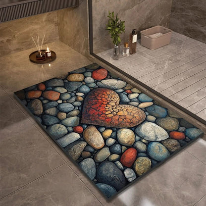 AquaSafe Badmat - Antislip Diatomeeënaarde, Sneldrogend Design 12