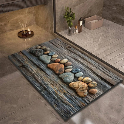 AquaSafe Badmat - Antislip Diatomeeënaarde, Sneldrogend Design 15