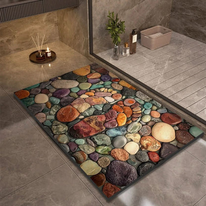 AquaSafe Badmat - Antislip Diatomeeënaarde, Sneldrogend Design 16