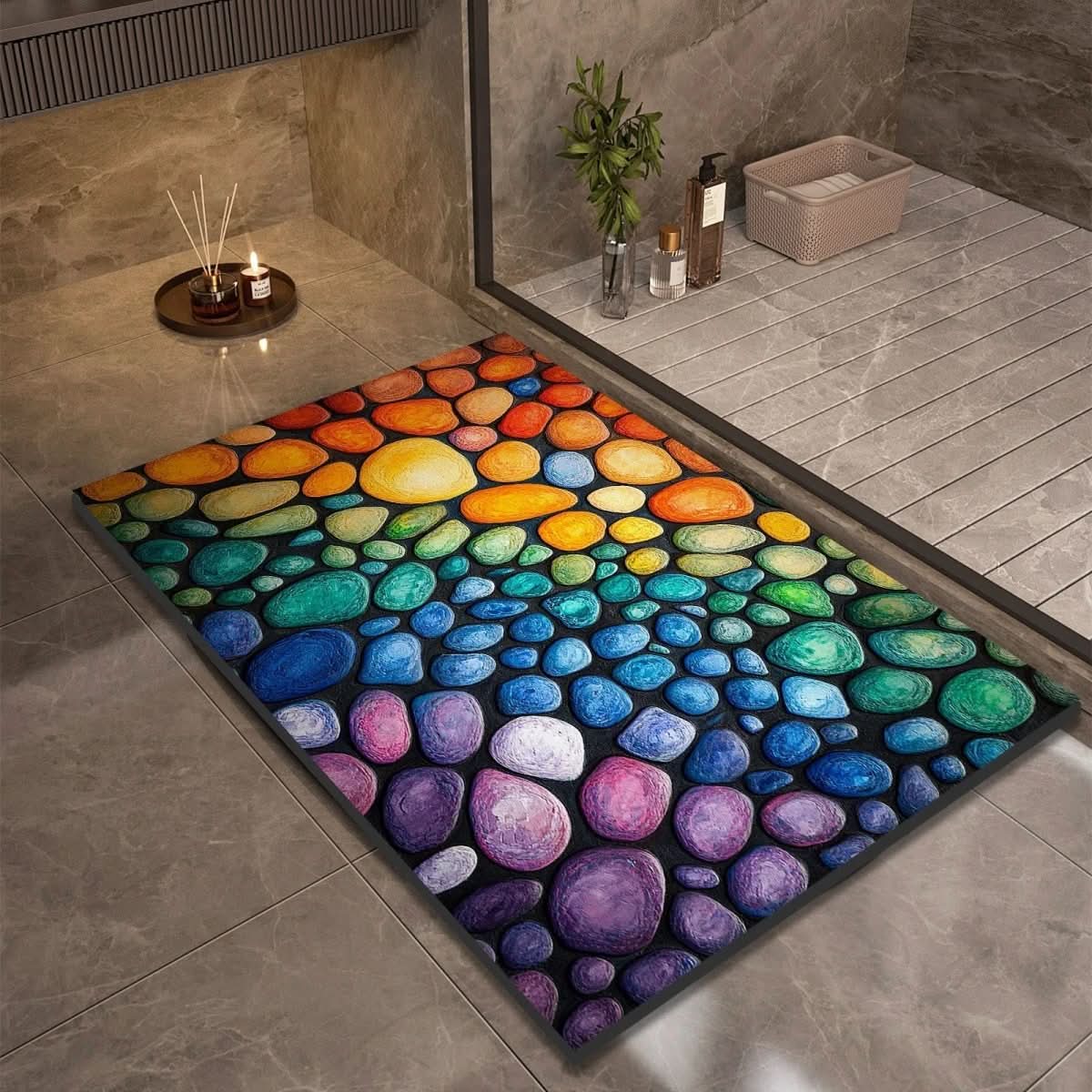 AquaSafe Badmat - Antislip Diatomeeënaarde, Sneldrogend Design 17