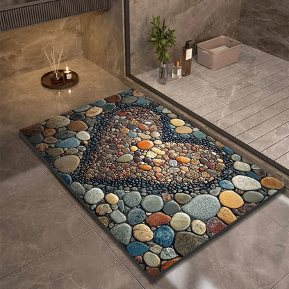 AquaSafe Badmat - Antislip Diatomeeënaarde, Sneldrogend Design 5