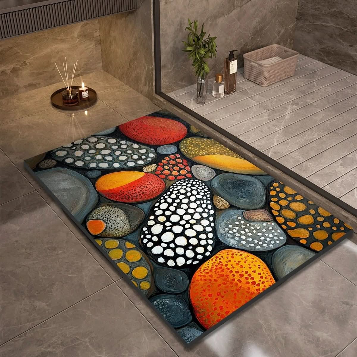 AquaSafe Badmat - Antislip Diatomeeënaarde, Sneldrogend Design 6