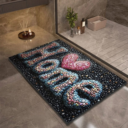 AquaSafe Badmat - Antislip Diatomeeënaarde, Sneldrogend Design 8