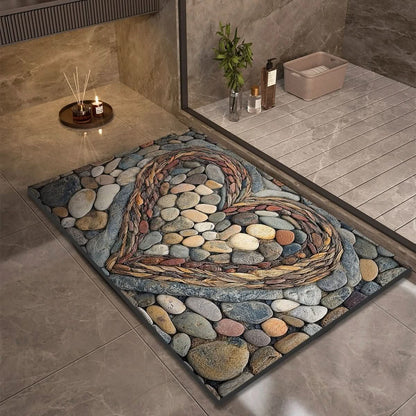 AquaSafe Badmat - Antislip Diatomeeënaarde, Sneldrogend Design 9