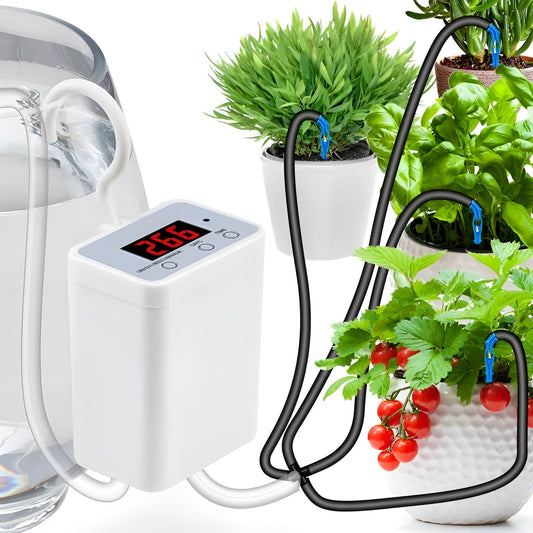AquaSmart Bewateringspompcontroller - Automatisch, Compact en Oplaadbaar 0