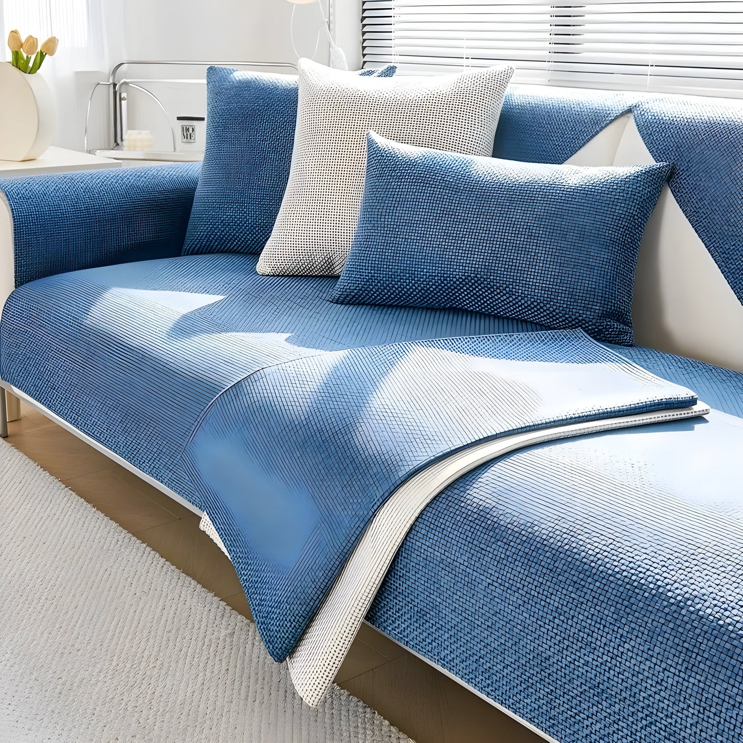 Arden Bankhoes - Antislip Polyester, Scandinavisch Design 0