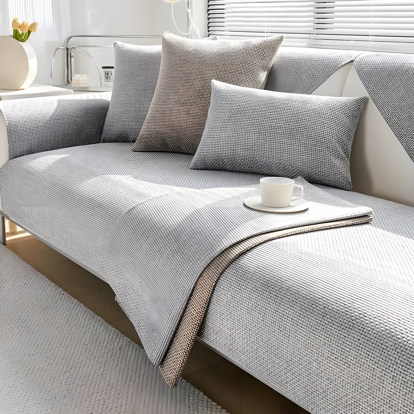 Arden Bankhoes - Antislip Polyester, Scandinavisch Design 3