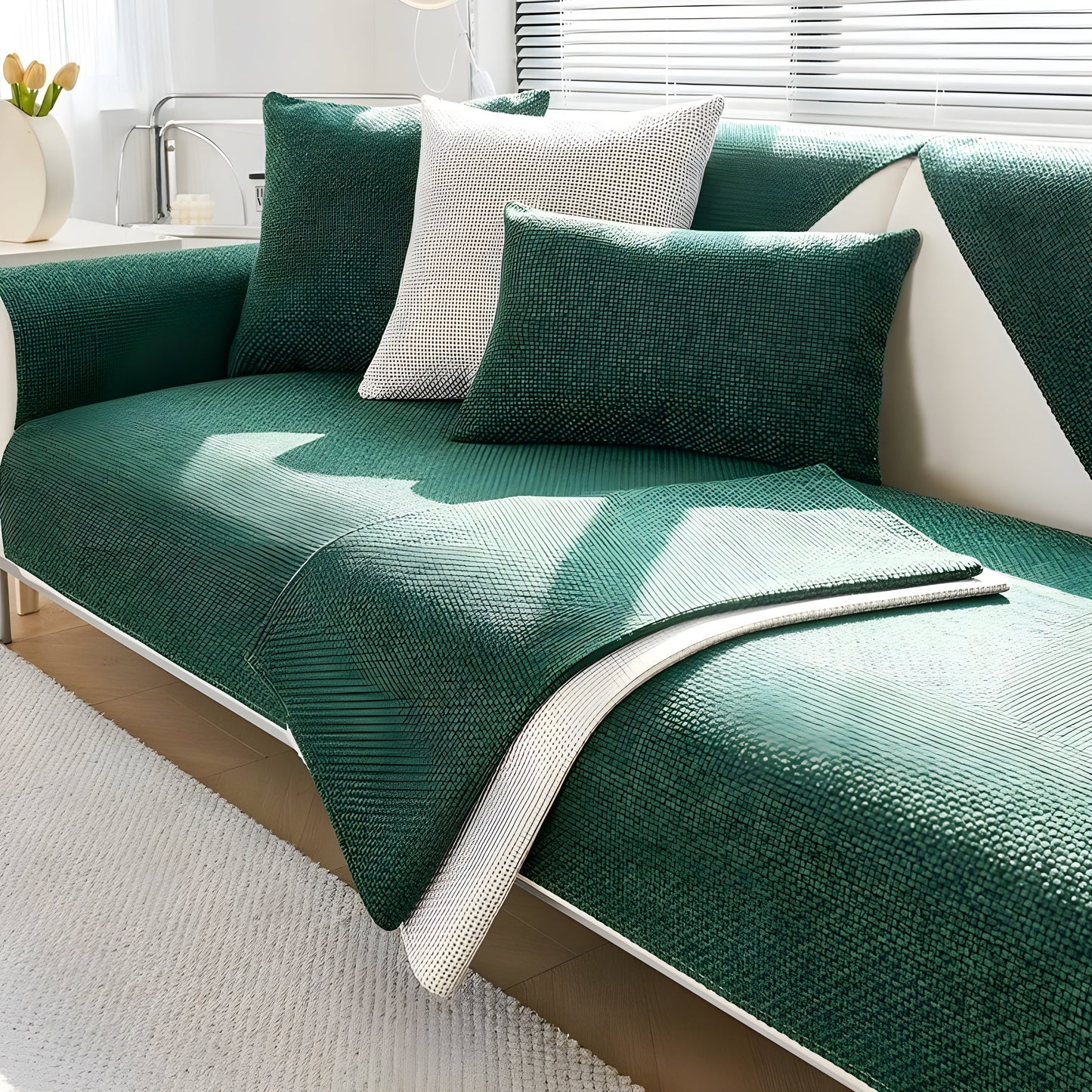 Arden Bankhoes - Antislip Polyester, Scandinavisch Design 7