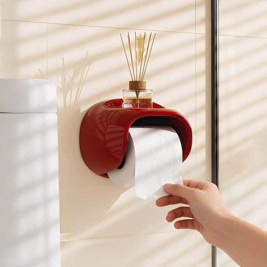Ari Toiletrolhouder - Hoogglans PET, Zelfklevend Design 0
