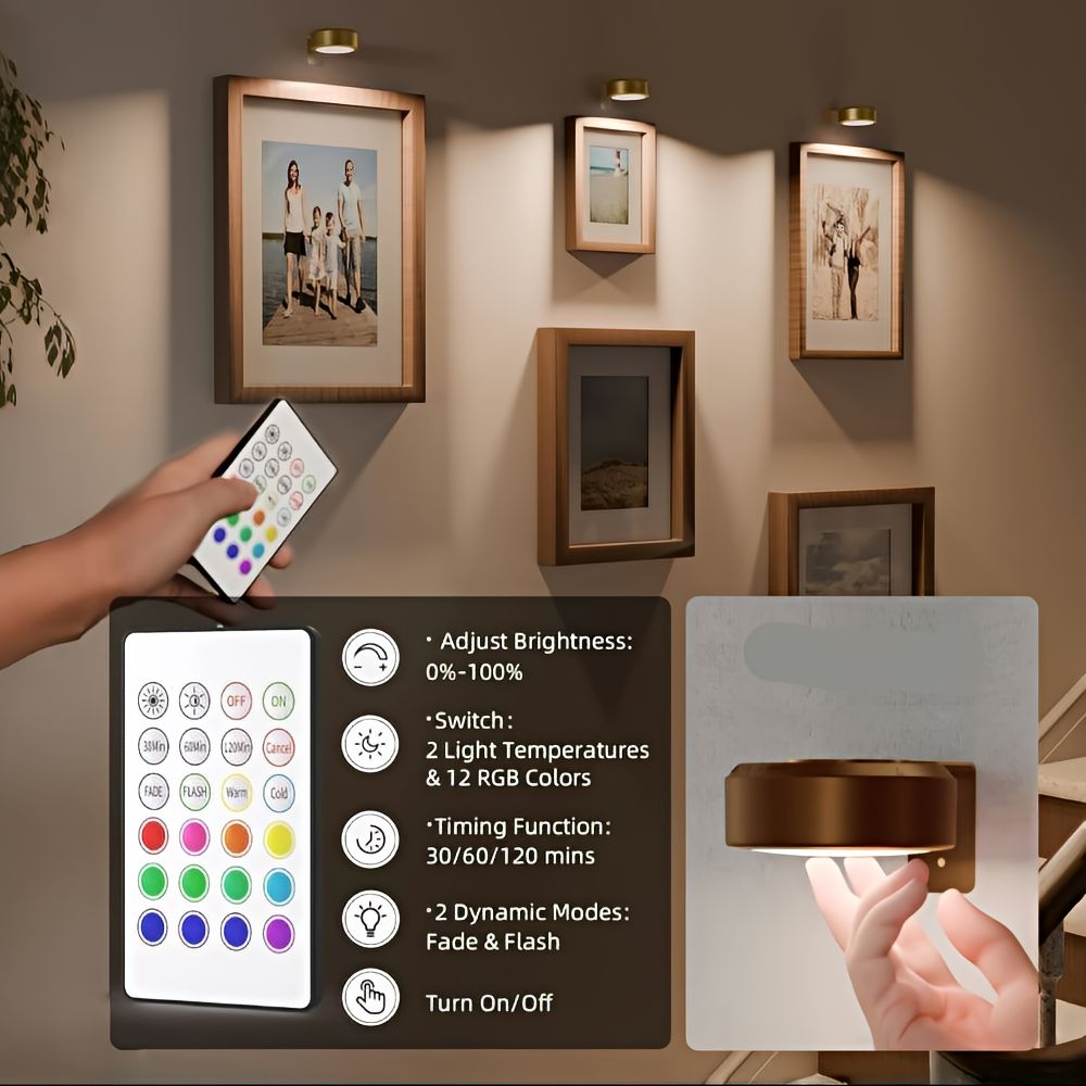 ArtLume LED-Spotjes - Draadloos, Oplaadbaar, Magnetisch 5