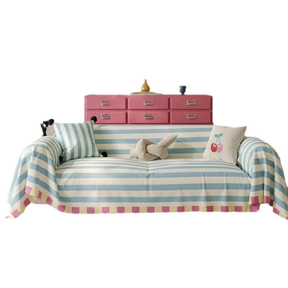 Astra Bankhoes - Microvezel, Pastel Gestreept voor IKEA Bank 6