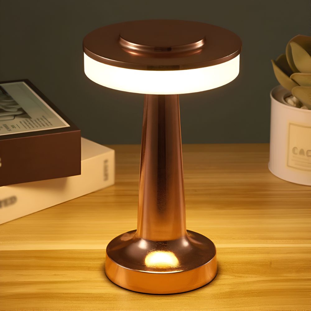 Aura Dome Tafellamp - Draadloos, Retro Design, Oplaadbaar 2