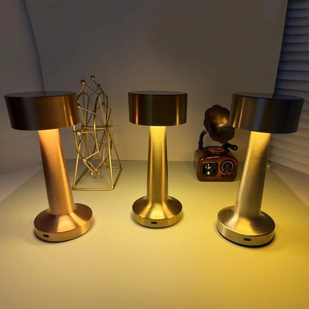 Aurelia Bureaulamp LED - Aluminium, Draagbaar en Oplaadbaar 1