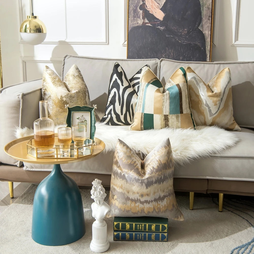 Aurelia Kussenhoes 50x50 - Luxe Microvezel, Modern Design voor Kussens Bank 1