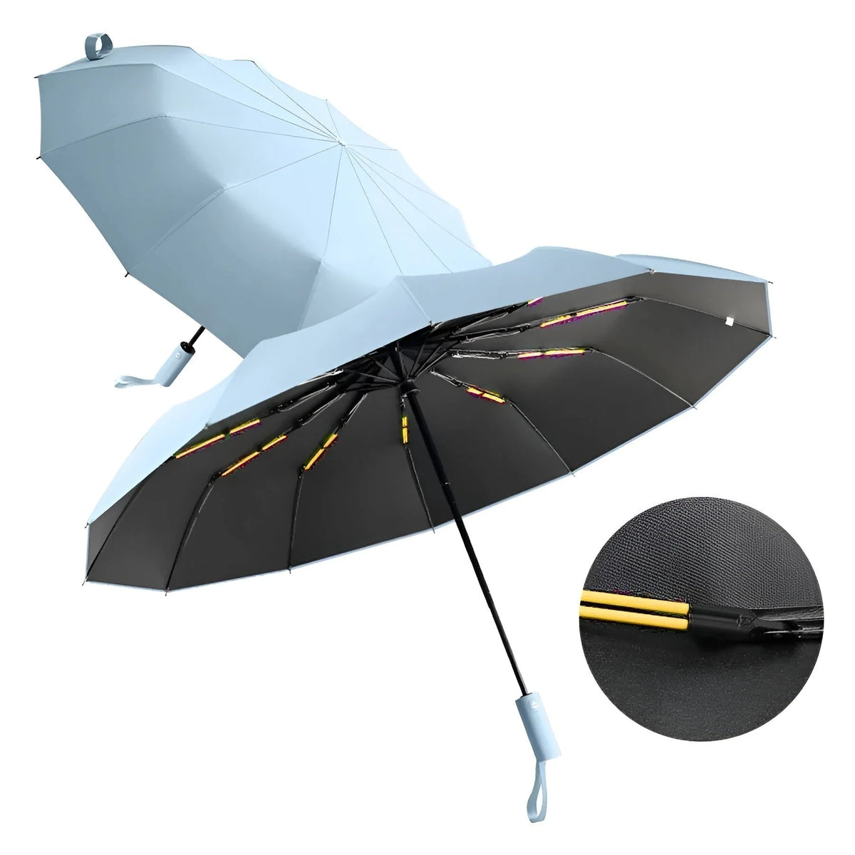 Automatische Opvouwbare Paraplu - Compact, Windbestendig, UV-bescherming SPF 50+, Antislip Handvat 6