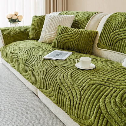 Avero Sofa Deken - Antislip, Gestructureerd Pluche 2