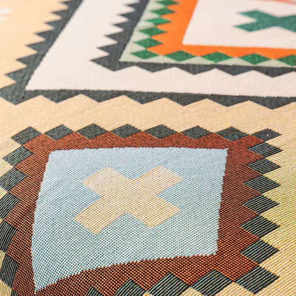 Azelia Bankhoes - Ademend Chenille, Kleurrijk Ontwerp 2
