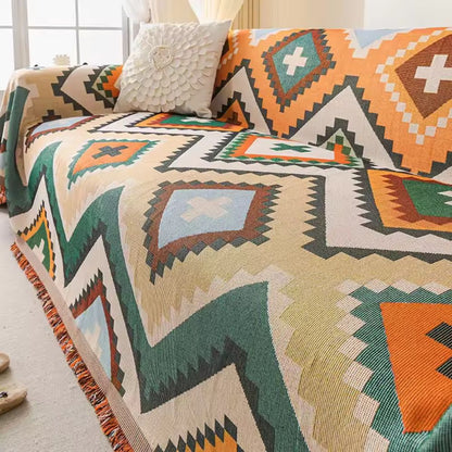 Azelia Bankhoes - Ademend Chenille, Kleurrijk Ontwerp 3
