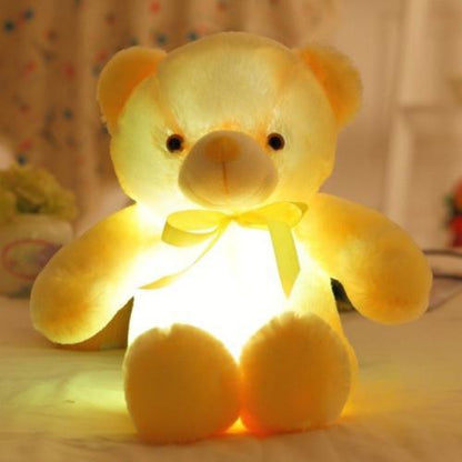 GlowBear™ – Lichtgevende LED Knuffelbeer – Zacht Nachtlampje & Troostvriend