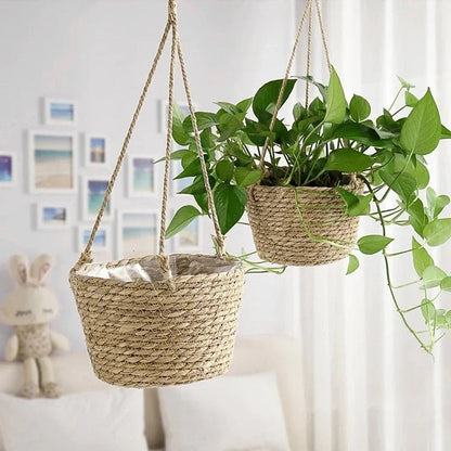 TwineBloom™ – Handgeknoopte Macramé Plantenhanger – Orchidee & Kamerplant Hanger